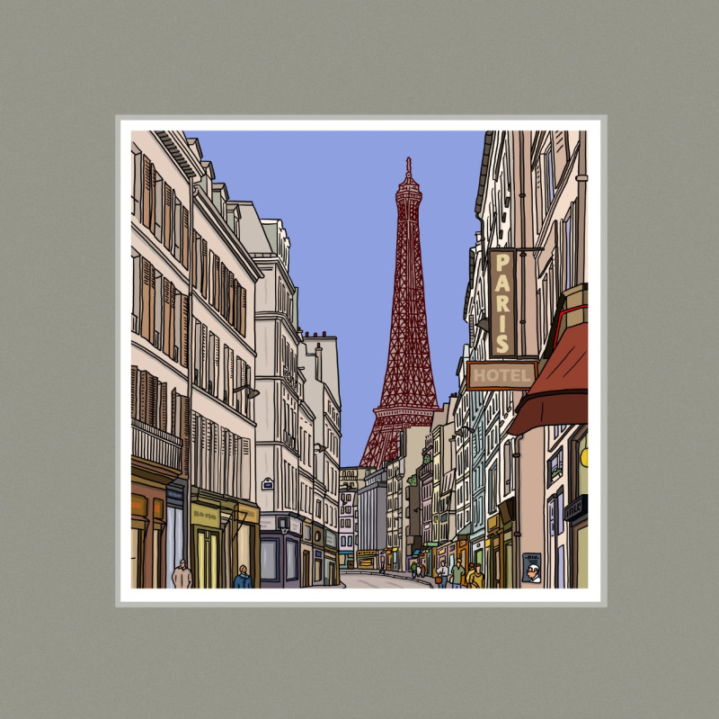 Rue de l'Université - Tour Eiffel par antoine meurant - Image principale