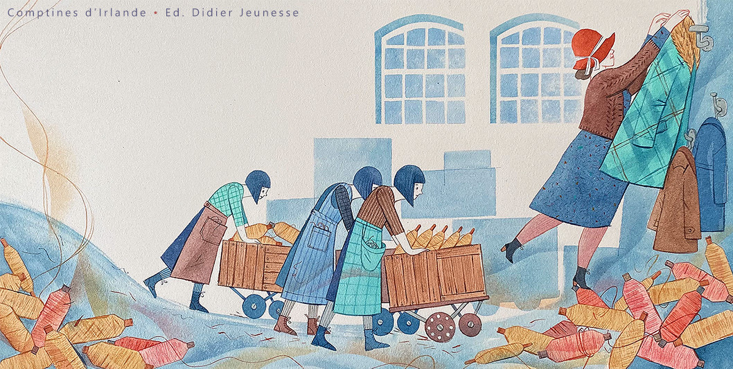 illustration Illustration de comptines irlandaises par Didier Jeunesse