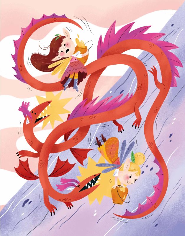 Milan - Le combat des dragolongs - joséphine vanderdoodt - illustrateurs-jeunesse